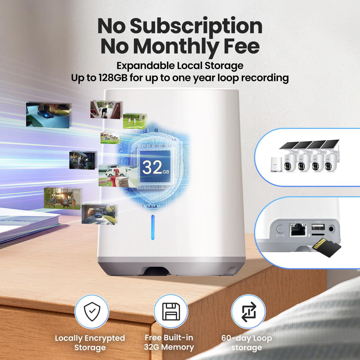 SOLIOM 5MP Security Cameras Wireless Outdoor, No Subscription, 2.4/5G WiFi