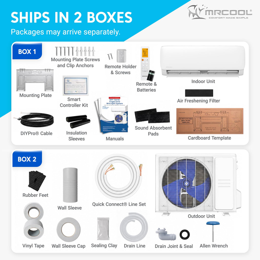 MRCOOL Easy Pro 12000 BTU Ductless Mini Split Air Conditioner Heat Pump