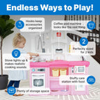 Step2 Fun with Friends Kids Kitchen Playset, Lights & Sounds, Pink
