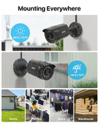 ZOSI 3K Lite 8CH Security Camera System Outdoor with 1TB Hard Drive,AI Human/Vehicle Detection,Night Vision,H.265+ 8 Channel 5MP Lite Video DVR Recorder,8X 1080P HD 1920TVL Weatherproof CCTV Cameras