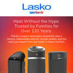 Lasko 42" DUO Comfort Tower Fan Space Heater - Remote - Gray - FH515