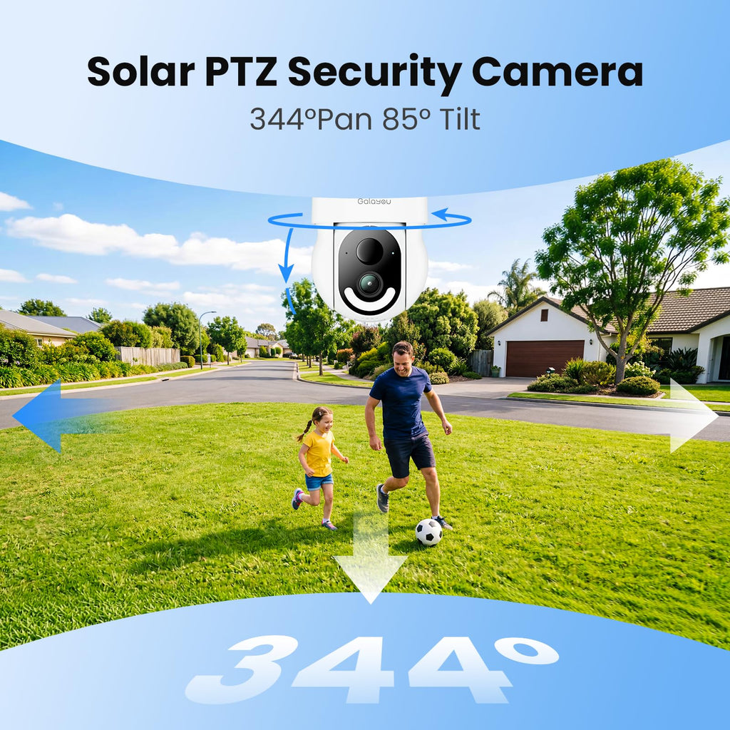 GALAYOU Security Cameras Wireless Outdoor with Solar Powered, R6 4Pack
