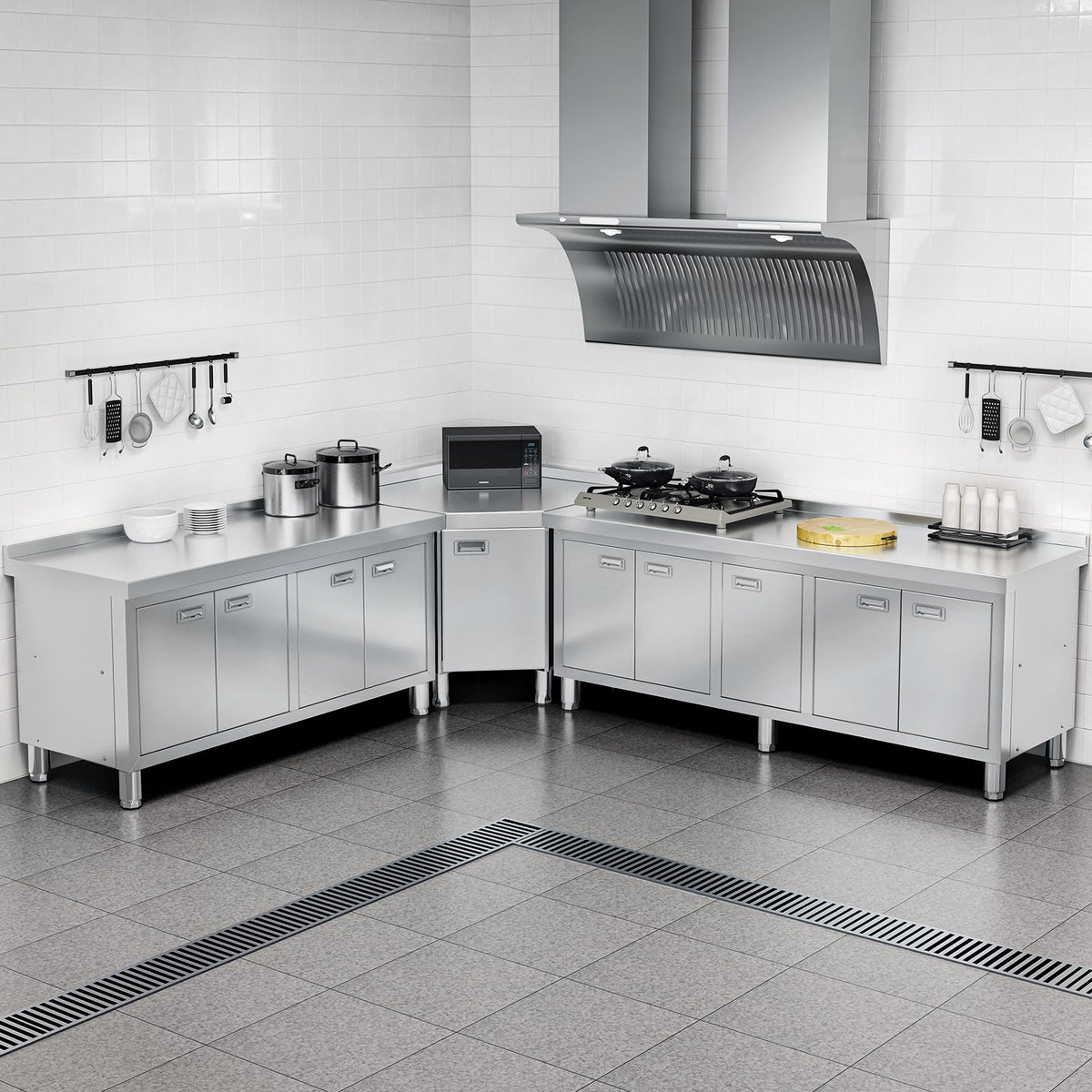 WWK 70" x 21" Stainless Steel Cabinet with 304 Stainless Steel Tabletop
