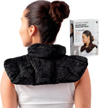 Sharper Image Heated Neck&Shoulder Wrap-Microwavable Warm&Cooling Plush Pad,Scented Aromatherapy (100% Natural Lavender-&Herb Spa Blend),Pain Tension Headache Relief Therapy,Gift for Women,(Pack of 8)