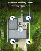 ARCCTV Solar Security Cameras Wireless Outdoor, 4 Cam-Kit, 4MP 2.5K HD