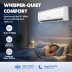 Classic America 12000 BTU Mini Split Heat Pump & AC 19 SEER2 115V 16ft Kit