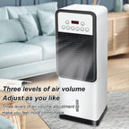 Heating And Cooling Dual-use Air Conditioning Fan, Swamp Cooler, Quiet Portable Small Fan, Portable Air Conditioners, Remote Control/Touch Screen Small Quiet Floor Fan white