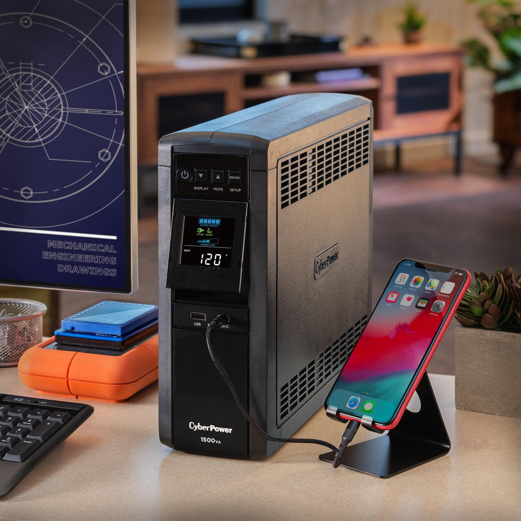 CyberPower CP1500PFCLCD PFC Sinewave UPS Battery Backup and Surge Protector
