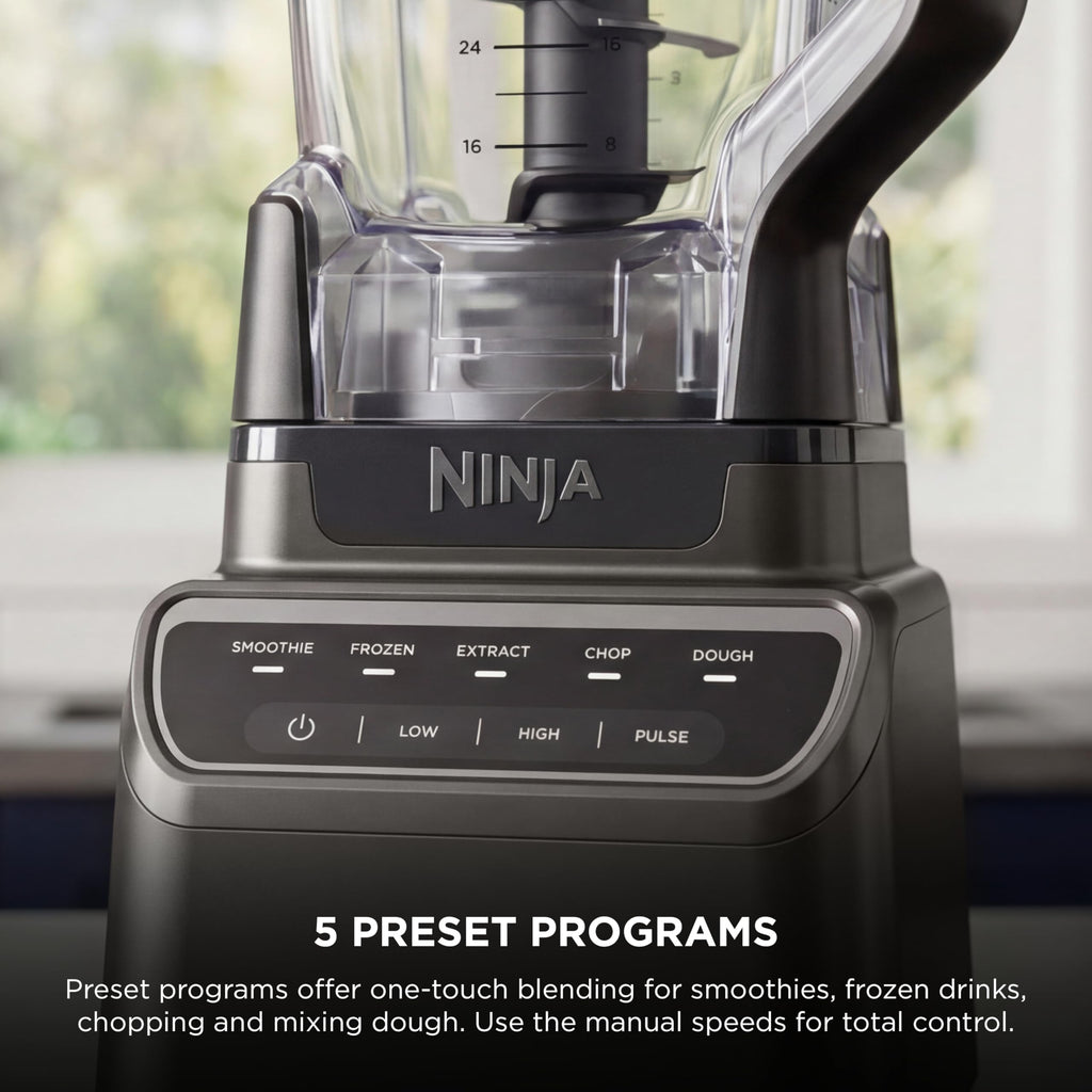 Ninja Kitchen System Pro+, 72oz Pitcher, 8-Cup, 1200W, Grey, BR601AMZ
