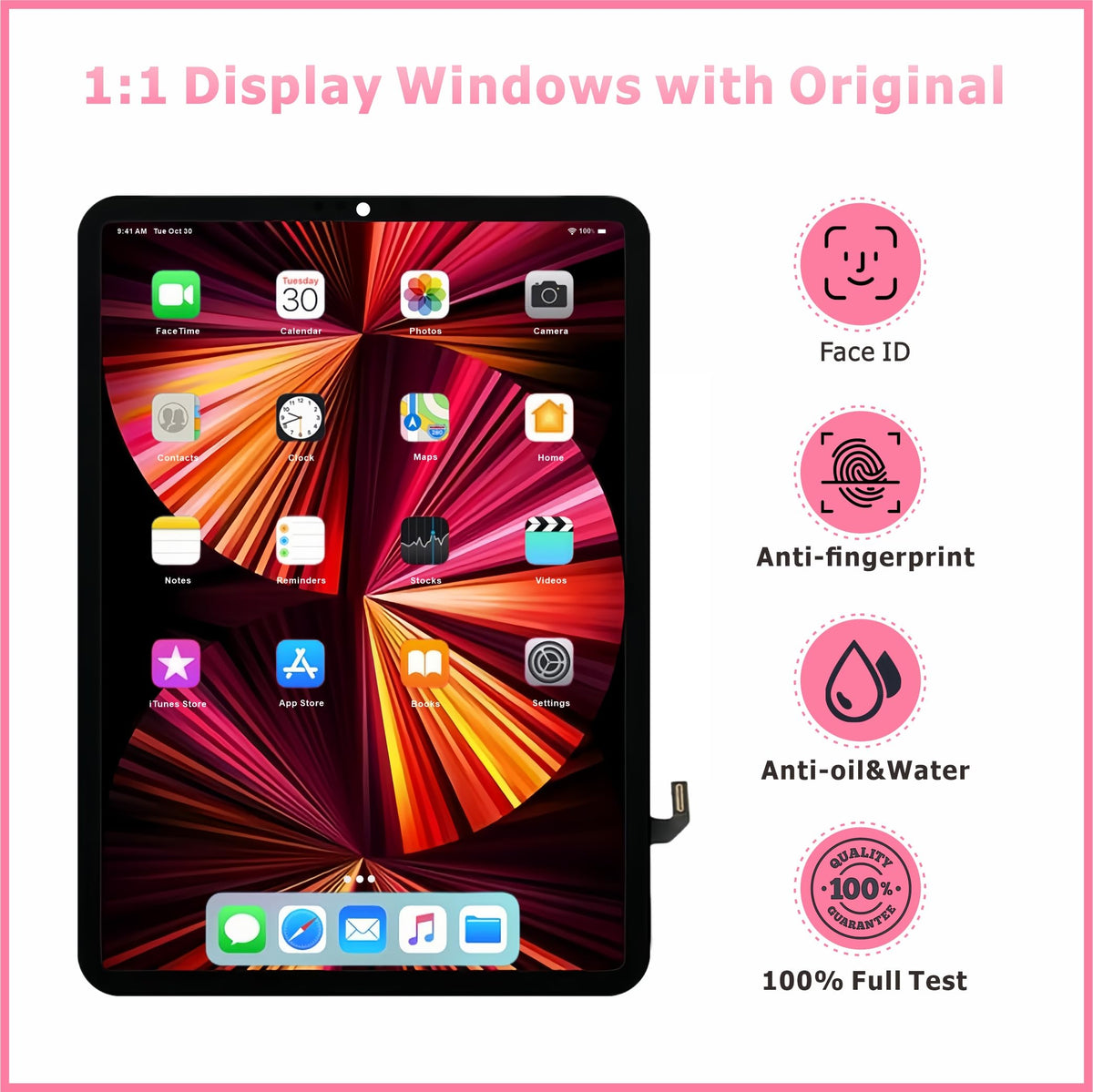 ZTR for iPad Pro 11 3rd Gen (2021) 4th Gen (2022) LCD Screen Replacement Assembly A2377 A2459 A2301 A2460/ A2435 A2759 A2761 A2762 LCD Display Touch Digitizer Premium Repair Kit with Tools