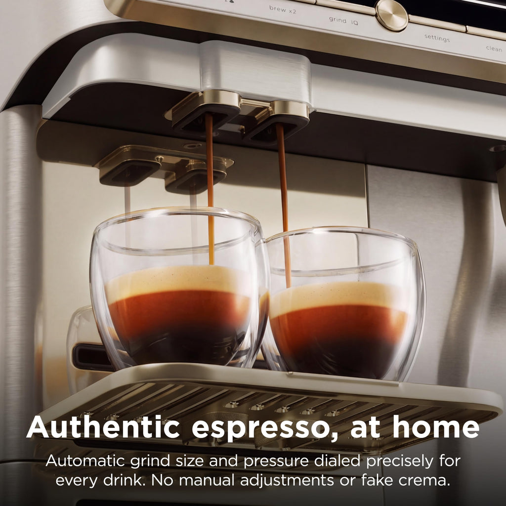 Ninja AutoBarista Pro Automatic Espresso, Amazon Exclusive Bone & Champagne