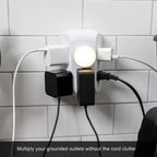 GE Pro 6-Outlet Extender, Surge Protector, Spaced Wall Tap, Side-Access (Pack of 8)