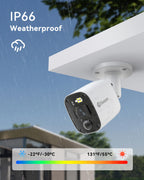 Swann Security Camera System, 1080P Full HD DVR, Wired, 4 Channels 4 Camers, Home/Outdoor, 24/7 Recording, Deterrent Red & Blue Lights, Color Night Vision, Human Vehicle Detection, 446854MQB