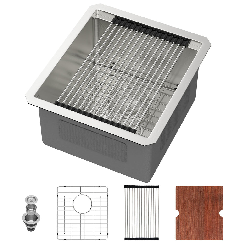 30 Inch Undermount Kitchen Sink Workstation Stainless Steel