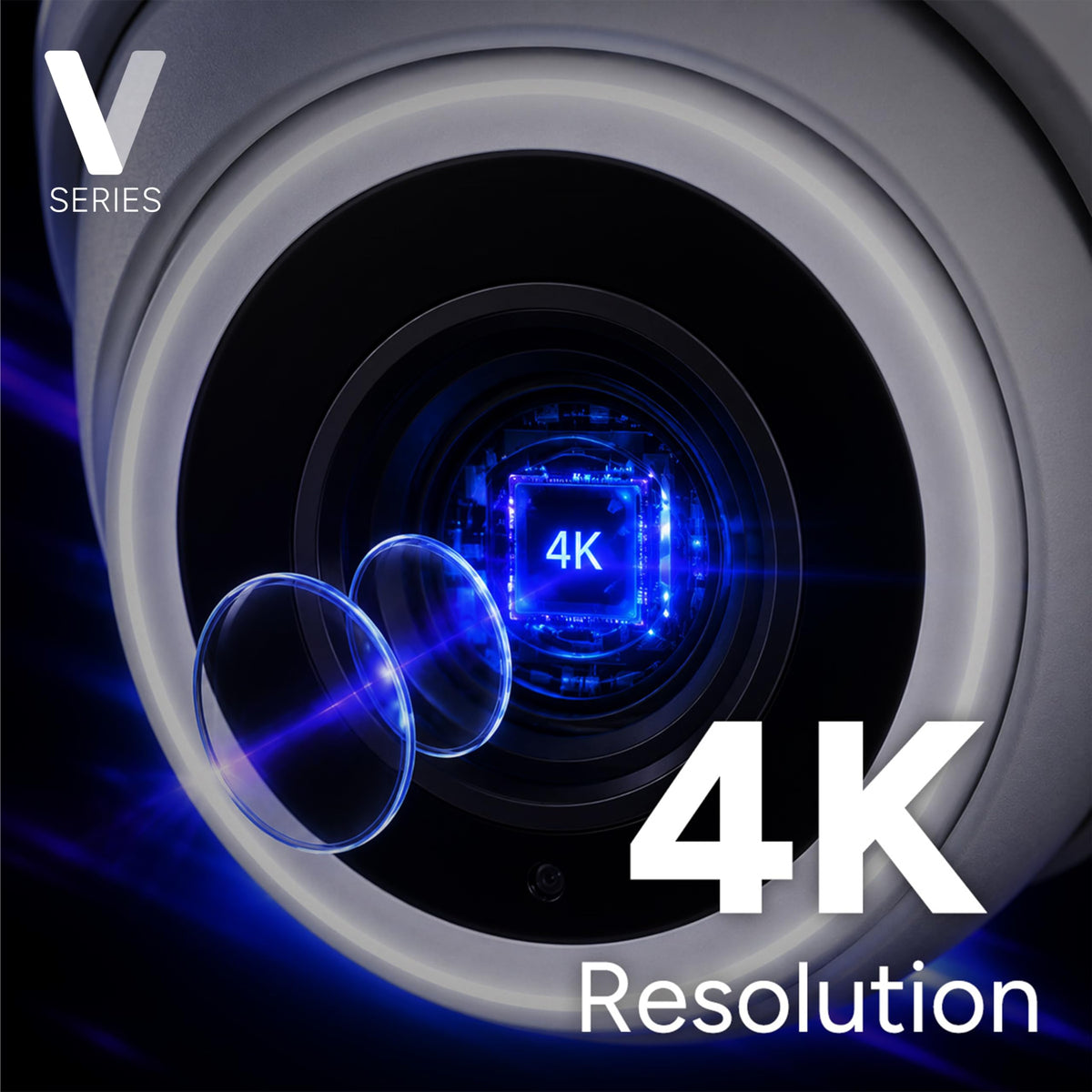 Lorex Connect App | V-Series | 8Ch 4K NVR System | 5 V3 Dome IP Cameras