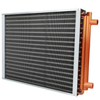 14 * 16 Water to Air Heat Exchanger, Copper Ports for Outdoor Wood Furnace