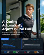 AICE LITE MAX 2026 AI Neck Air Conditioner, Real AC Neck Fan Cooling Silver