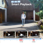 4CH Wired Security Camera System Outdoor,4X 3MP CCTV Camera,500G HDD