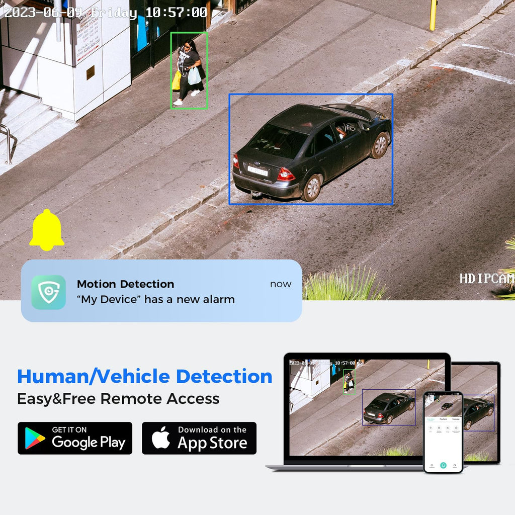 【121°Wide View】 Hiseeu 4K PoE Security Camera System, 8 Pcs 5MP IP Cameras