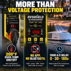 RVShield 30 Amp RV EMS Surge Protector & Power Manager, 9 Codes