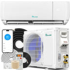 YITAHOME 12000 BTU Mini Split AC/Heating System, Ductless Mini Split Air Conditioner Heat Pump,115V 20 SEER2 Energy Efficient Inverter AC Unit,Wifi Enabled Compatible with Alexa for Apartment, Garage