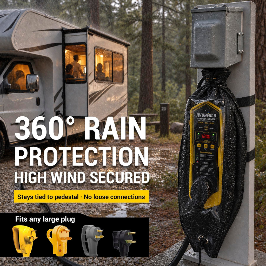 RVShield 30 Amp RV Surge Protector & Power Manager, 200°F Thermal Shutoff