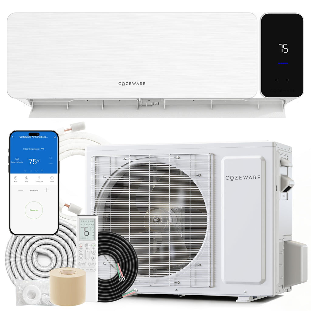 12000 BTU Mini Split AC/Heating System 115V 20 SEER2 Ductless