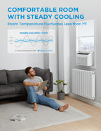 Midea 12,000 BTU Smart Inverter Air Conditioner Window Unit with Heat and Dehumidifier – Cools up to 550 Sq. Ft., Energy Star Rated, Quiet Operation, Electronic Controls, Remote Control, White