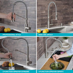 KRAUS Champagne Bronze Pull Down Kitchen Faucet KPF-1610SFACB