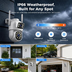 Camcamp Home Security Camera System Wireless Outdoor, 4 Plug-in Cameras