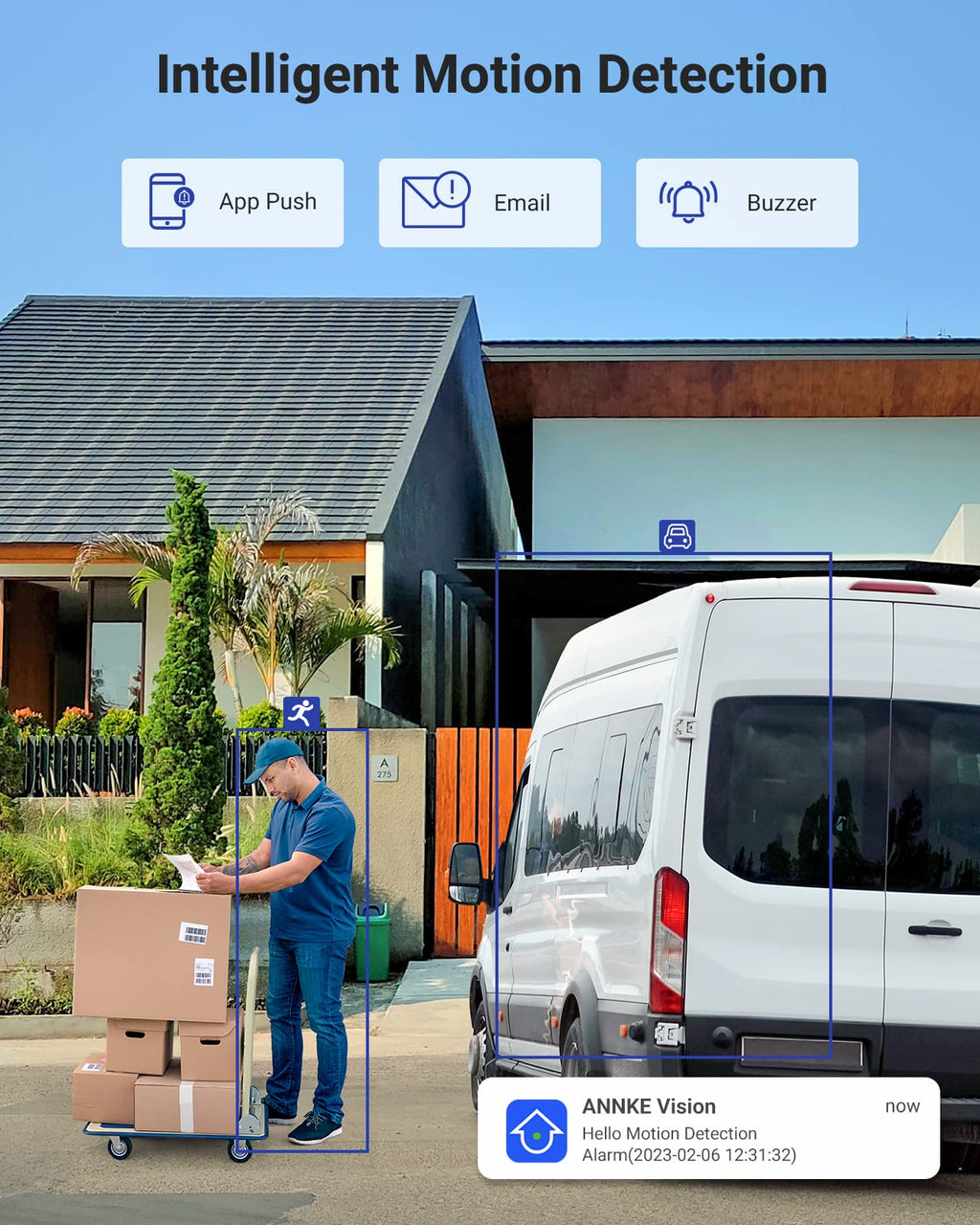 ANNKE Home Wired Camera Security System with Audio, 8X 1080P Cams, 1TB HDD