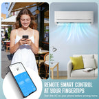 SPECRAFT 18,000 BTU Mini Split Air Conditioner and Heater, Energy-Efficient Inverter, SEER2 18, 220V, Self-Cleaning, Remote & App Control, Quick & Easy Installation, Cooling & Heating for 1250 Sq.Ft.