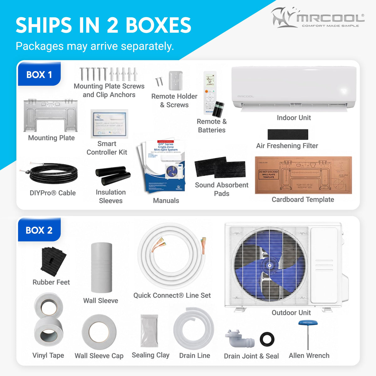 MRCOOL DIY Select 24000 BTU Mini Split AC/Heating System, 230V Heat Pump