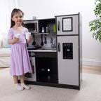 Melissa & Doug Wooden Chef's Pretend Play Toy Kitchen Charcoal