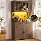 Unikito 71" Tall Kitchen Pantry Storage Cabinet, 63" W Kitchen Hutch