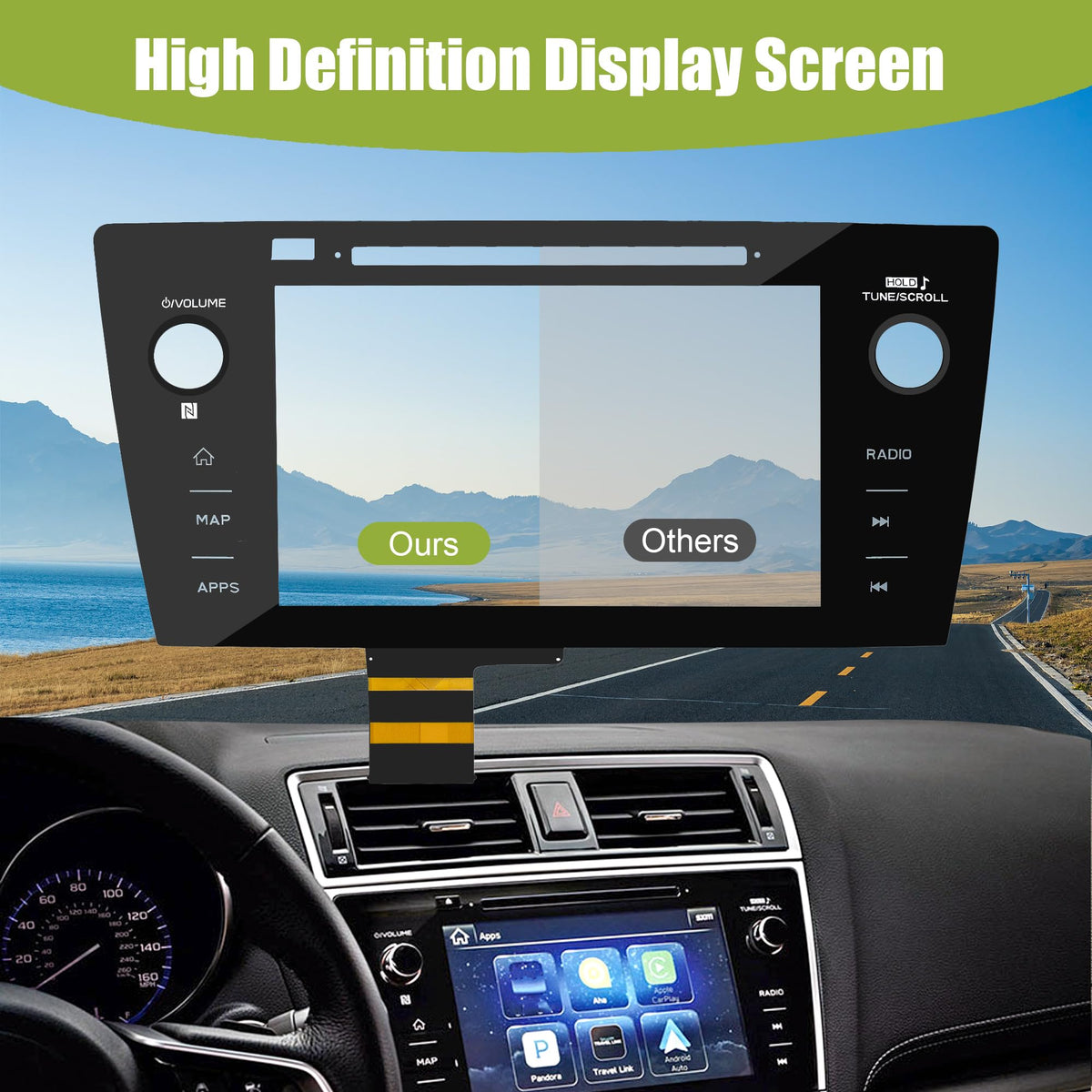in-Dash Radio Screens of the 2018 and 2019 Legacy and Outback Models