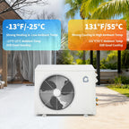 12000 BTU Split Air Conditioner & Heater, 19 SEER2 115V Inverter Ductless Wall AC Unit with Pre-Charged Condenser, Heat Pump & Installation Kit