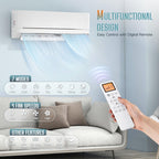 SPECRAFT 18,000 BTU Mini Split Air Conditioner and Heater, Energy-Efficient Inverter, SEER2 18, 220V, Self-Cleaning, Remote & App Control, Quick & Easy Installation, Cooling & Heating for 1250 Sq.Ft.