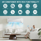 Albott 115V Mini Split Air Conditioner & Heat Pump, Wifi Enabled, 12000BTU