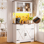 Unikito 71" Tall Kitchen Pantry Storage Cabinet, 63" W Kitchen Hutch