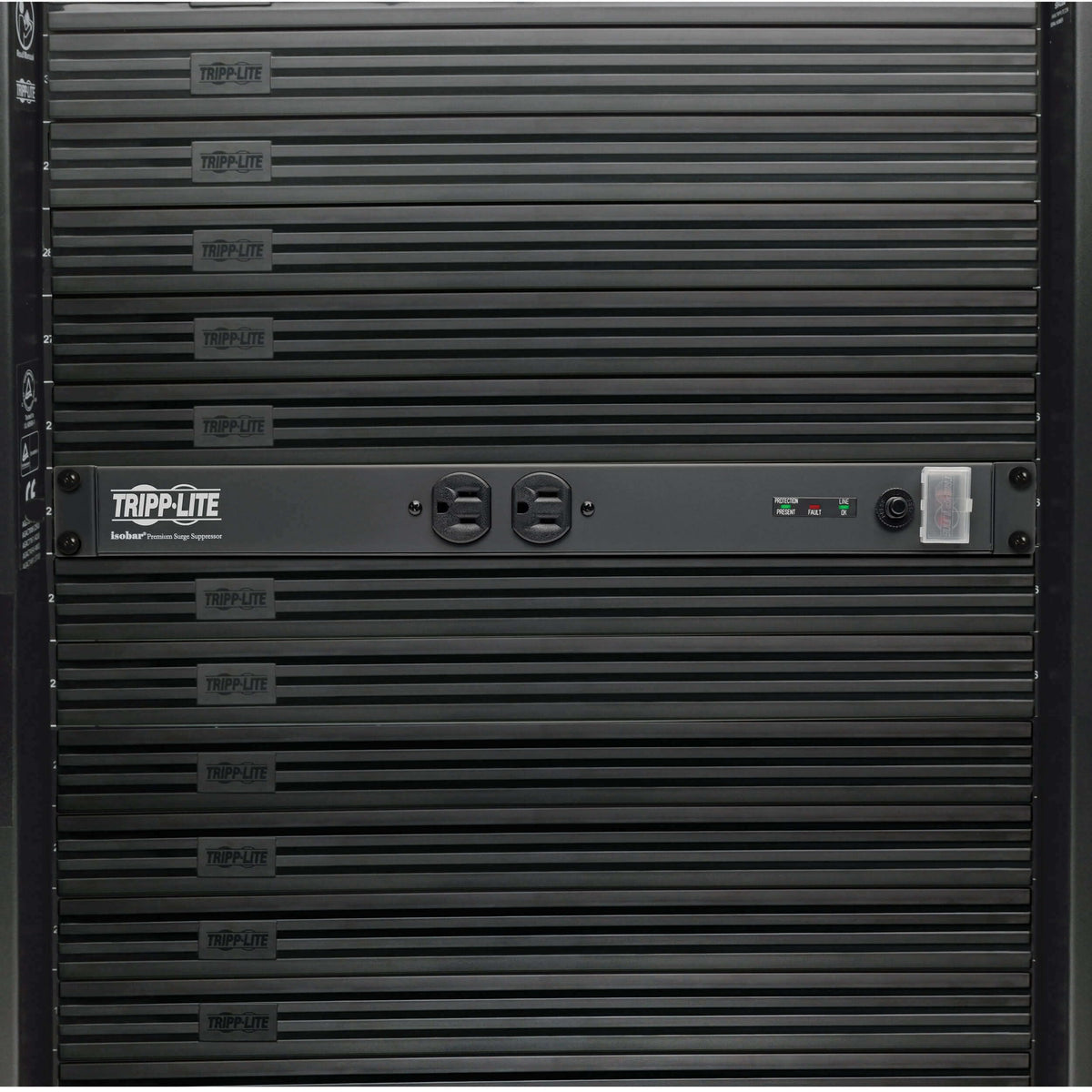 Eaton Tripp Lite IBAR12 1U Rack Mount 12 Outlet Isobar Surge Protector