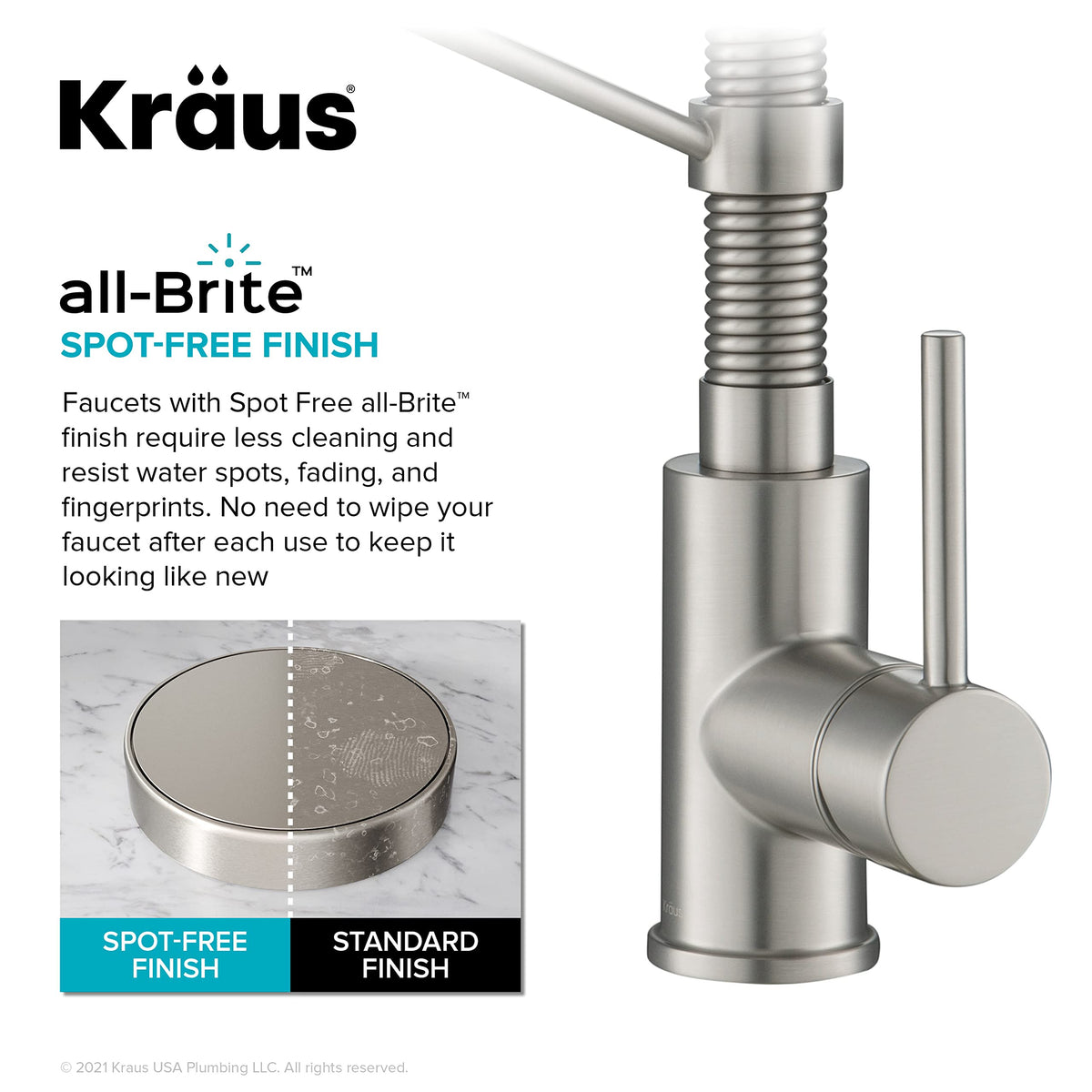 KRAUS Stainless Steel 18 in Touchless Pull Down Kitchen Faucet KSF-1610SFS