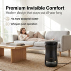 EdenPURE 360 Super Climater – Infrared Heater and Cooling Fan with 360° Airflow – Energy Efficient, Portable, Remote Controlled, and Quiet for All-Season Use in Home, Office, or Living Spaces