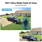 aosu 2K QHD Solar Security Cameras Wireless Outdoor System, 4-Cam-Kit