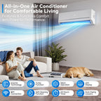 12,000 BTU Mini Split Air Conditioner and Heater, SEER2 18, 115V