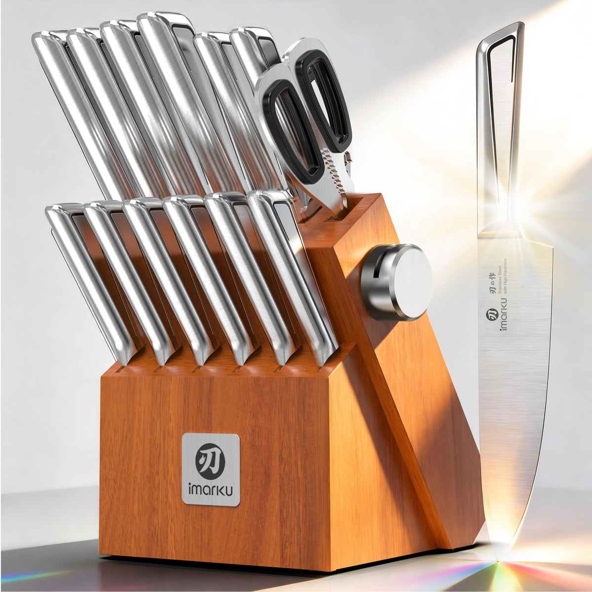 Imarku 14-Piece Japanese Gyutou Stainless Steel Kitchen Knife Set