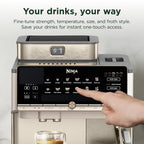 Ninja AutoBarista Pro Automatic Espresso, Amazon Exclusive Bone & Champagne
