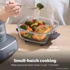 Ninja Crispi Glass Air Fryer, 4-in-1, Grey, FN101GY