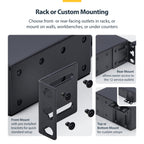 StarTech 13-Outlet 1U PDU, 1 Front 12 Rear, 120V, TAA (1315B8H-RACK-PDU)