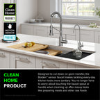 KRAUS Stainless Steel 18 in Touchless Pull Down Kitchen Faucet KSF-1610SFS
